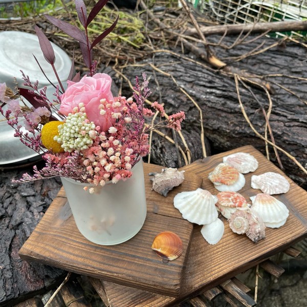 環保酒樽永生花座DIY工作坊